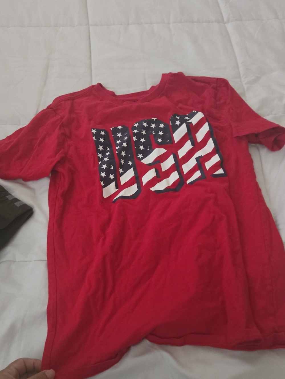 Place Red USA Flag Graphic Tee